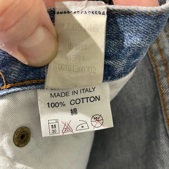 DIESEL Made in Italy Men’s Luster Slim Cut Light Wash Jean size 30 - Picture 7 of 9